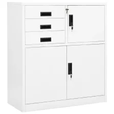 vidaXL fehér acél irodai szekrény 90 x 40 x 102 cm