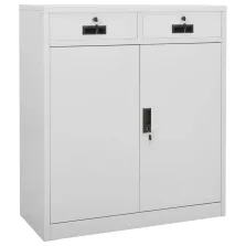   vidaXL világosszürke acél irodai szekrény 90 x 40 x 102 cm