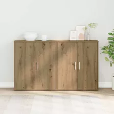   vidaXL Magasfiú 2 pcs kézműves tölgy 60 x 31 x 70 cm Faanyag