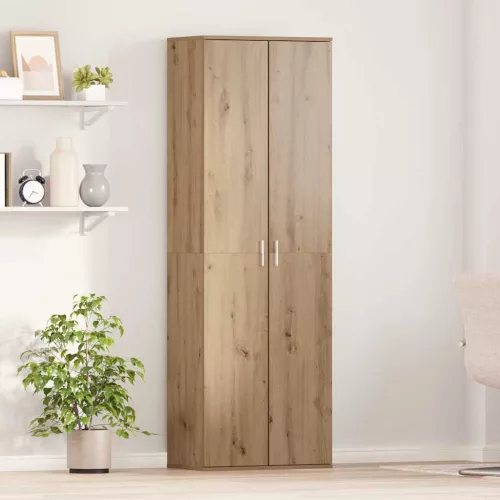 vidaXL Highboard kézműves tölgy 60 x 35 x 180 cm Faanyag