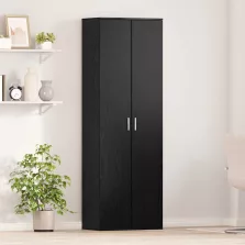 vidaXL Highboard Musta tammi 60 x 35 x 180 cm Faanyag