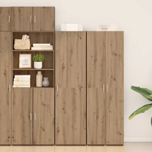 vidaXL Magasfiú 2 pcs Artisan tölgy 50 x 42,5 x 185 cm