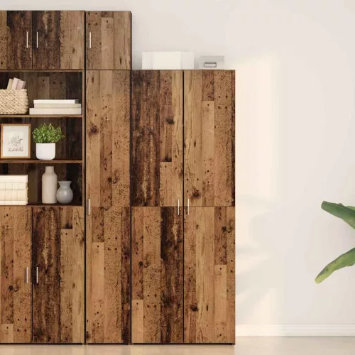 vidaXL Magasfiú 2 pcs Öreg fa 70 x 42,5 x 185 cm