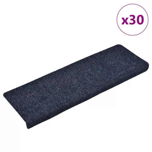 vidaXL 30 db kék öntapadó lépcsőszőnyeg 65x21x4 cm