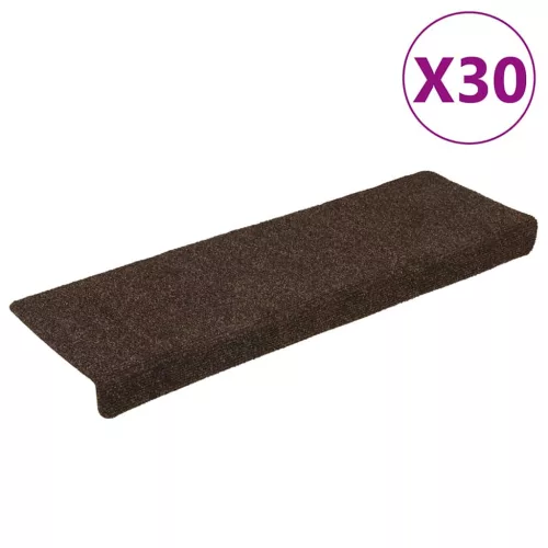vidaXL 30 db barna öntapadó lépcsőszőnyeg 65x21x4 cm