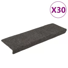   vidaXL 30 db antracitszürke öntapadó lépcsőszőnyeg 65x21x4 cm