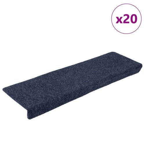 vidaXL 20 db antracitszürke öntapadó lépcsőszőnyeg 65x21x4 cm