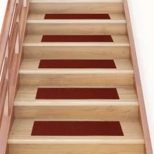   vidaXL 30 db piros lépcsőszőnyeg öntapadós téglalap alakú 76x20 cm
