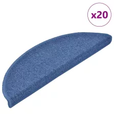   vidaXL 20 db kék félkör alakú lépcsőszőnyeg 56 x 17 x 3 cm