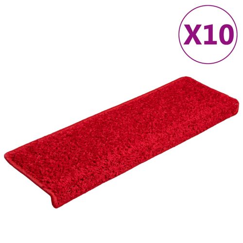 vidaXL 20 db piros lépcsőszőnyeg 65 x 21 x 4 cm