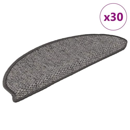 vidaXL 30 db lépcsőszőnyegek öntapadós szizál kinézetű 65x21x4 cm