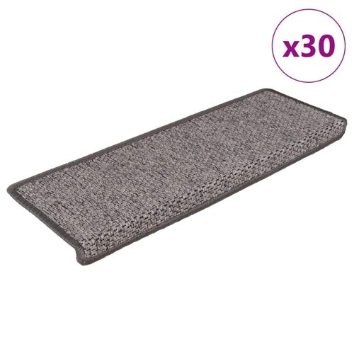 vidaXL 30 db lépcsőszőnyegek öntapadós szizál kinézetű 65x21x4 cm