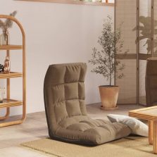 vidaXL tópszínű szövet összecsukható padlómatrac