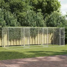 Kutyaketrec Ezüst 600 x 200 x 200 cm Horganyzott acél