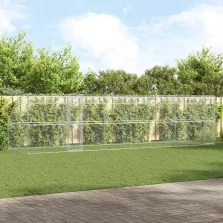   vidaXL Kutyaház tárolóval 4 pcs Ezüst 8 x 2 x 2 m Horganyzott acél