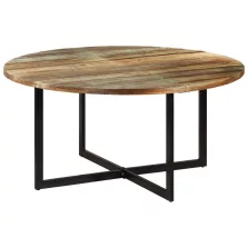   vidaXL tömör újrahasznosított fa étkezőasztal 150 x 75 cm