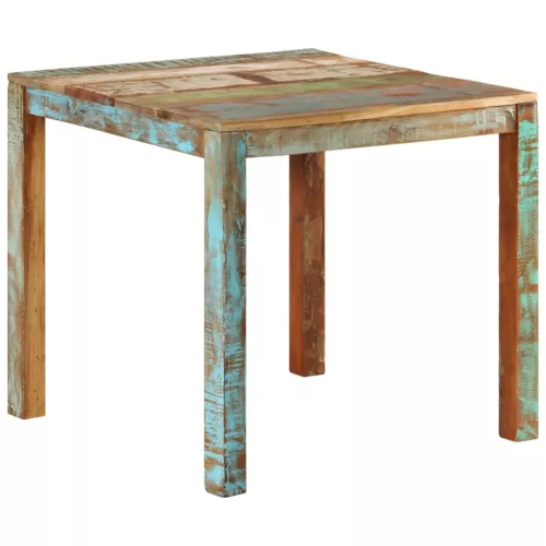 vidaXL tömör újrahasznosított fa étkezőasztal 82 x 80 x 76 cm
