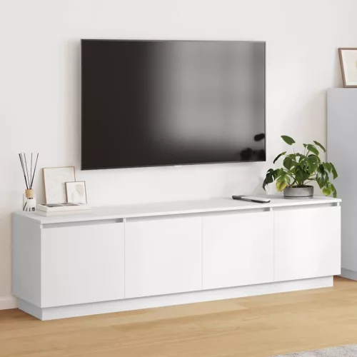 vidaXL TV szekrény leddel Fehér 180 x 38 x 49 cm Faanyag
