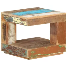   vidaXL tömör újrahasznosított fa dohányzóasztal 45 x 45 x 40 cm