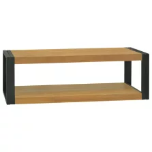   vidaXL tömör tíkfa falra szerelhető fürdőszobaszekrény 110x45x35 cm