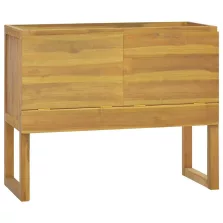   vidaXL tömör tíkfa fürdőszobaszekrény 90 x 40 x 75,5 cm
