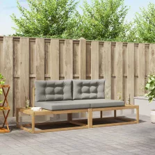   vidaXL Kültéri kanapé szett Fehér 230,5 x 83 x 73 cm Poliészter