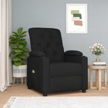 vidaXL fekete szövet masszázsfotel