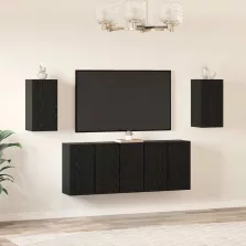   vidaXL TV szekrény garnitúra 7 pcs Musta tammi 30.5 x 30 x 60 cm