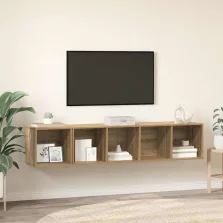   vidaXL TV Szekrény Szett 2 pcs kézműves tölgy 37 x 37 x 142.5 cm