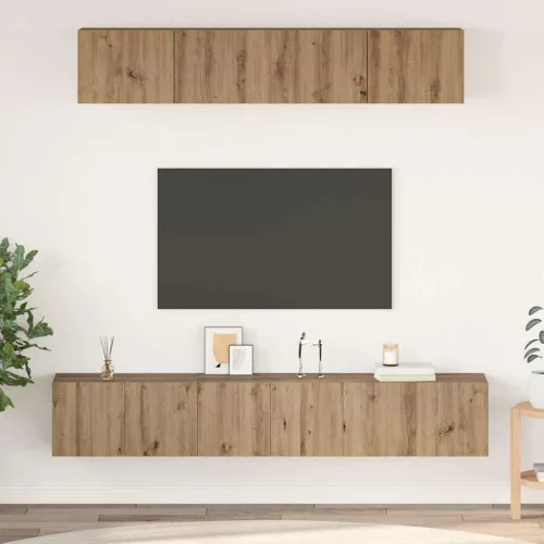 vidaXL TV szekrény garnitúra 5 pcs kézműves tölgy 100 x 30 x 30 cm