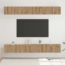   vidaXL TV szekrény garnitúra 6 pcs kézműves tölgy 80 x 30 x 30 cm