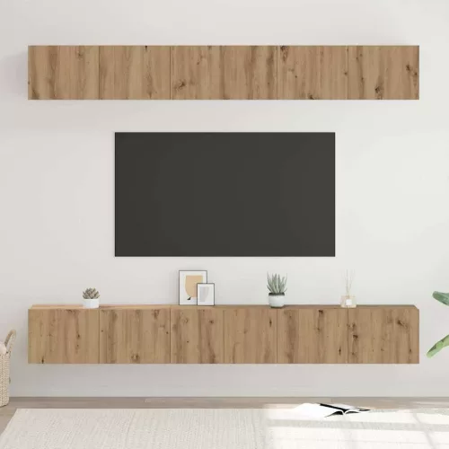 vidaXL TV szekrény garnitúra 6 pcs kézműves tölgy 80 x 30 x 30 cm