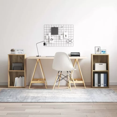 vidaXL TV szekrény garnitúra 2 pcs Artisan tölgy Faanyag