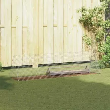   vidaXL Csirkeketrec Ezüst 215 x 55 x 55 cm Horganyzott acél