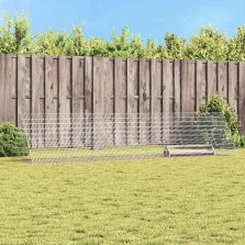   vidaXL Csirkeketrec Ezüst 430 x 100 x 85 cm Horganyzott acél