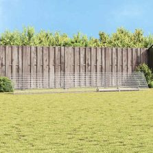   vidaXL Csirkeketrec Ezüst 650 x 100 x 85 cm Horganyzott acél