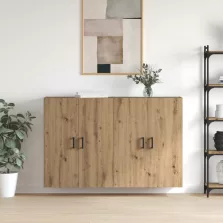   vidaXL Fali szekrény 2 pcs Artisan tölgy 69,5 x 34 x 90 cm Faanyag