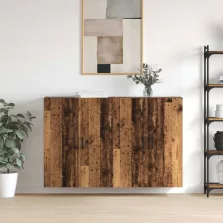  vidaXL Fali szekrény 2 pcs Öreg fa 69,5 x 34 x 90 cm Faanyag