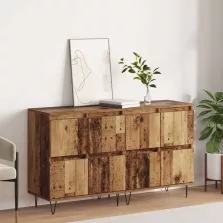 vidaXL Oldalszekrények 2 pcs Régi fa