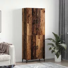   vidaXL Magasfiú Falra szerelhető Régi fa 69,5 x 34 x 180 cm Faanyag