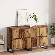 vidaXL Széf 2 pcs Öreg fa 60 x 35 x 70 cm