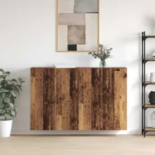   vidaXL Fali szekrény 2 pcs Öreg fa 69,5 x 34 x 90 cm Faanyag