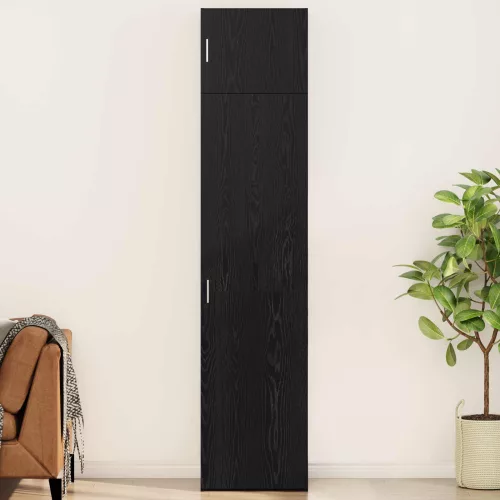 vidaXL Széf 3 pcs Fekete tölgy
