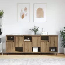 vidaXL Széf 3 pcs Artisan tölgy 60 x 35 x 70 cm