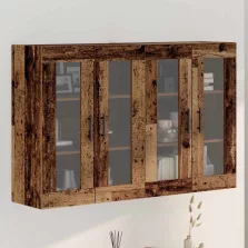   vidaXL Fali Szekrények 2 pcs Régi fa 69.5 x 34 x 90 cm Tömör fa