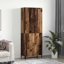 vidaXL Magasfiú 2 pcs Régi fa Faanyag