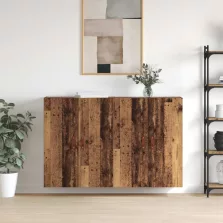   vidaXL Fali szekrény 2 pcs Öreg fa 69,5 x 34 x 90 cm Faanyag