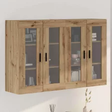   vidaXL Fali Szekrények 2 pcs kézműves tölgy 69.5 x 34 x 90 cm