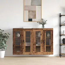  vidaXL Fali Szekrények 2 pcs Régi fa 69,5 x 34 x 90 cm Faanyag