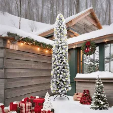   vidaXL Mű karácsonyfa 300 LED-del Zöld 240 cm PVC, acél és műanyag